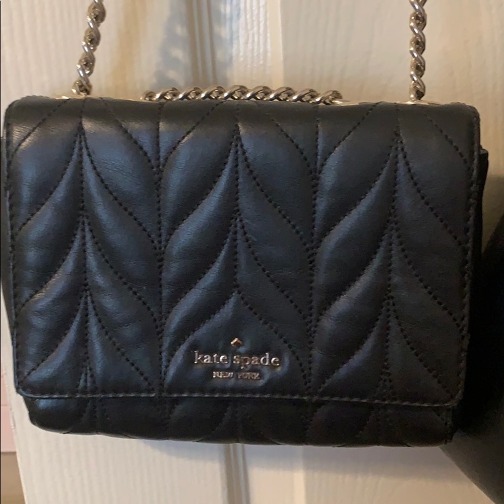 Black Kate Spade Briar Lane Chain Link Crossbody